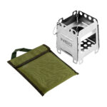 Mini sklopiva peć - šporet na drva za preživljavanje - kampovanje Neo Tools 63-126