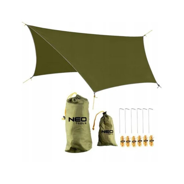 Cerada - tarp - šatorsko krilo za preživljavanje - kampovanje Neo Tools 63-130