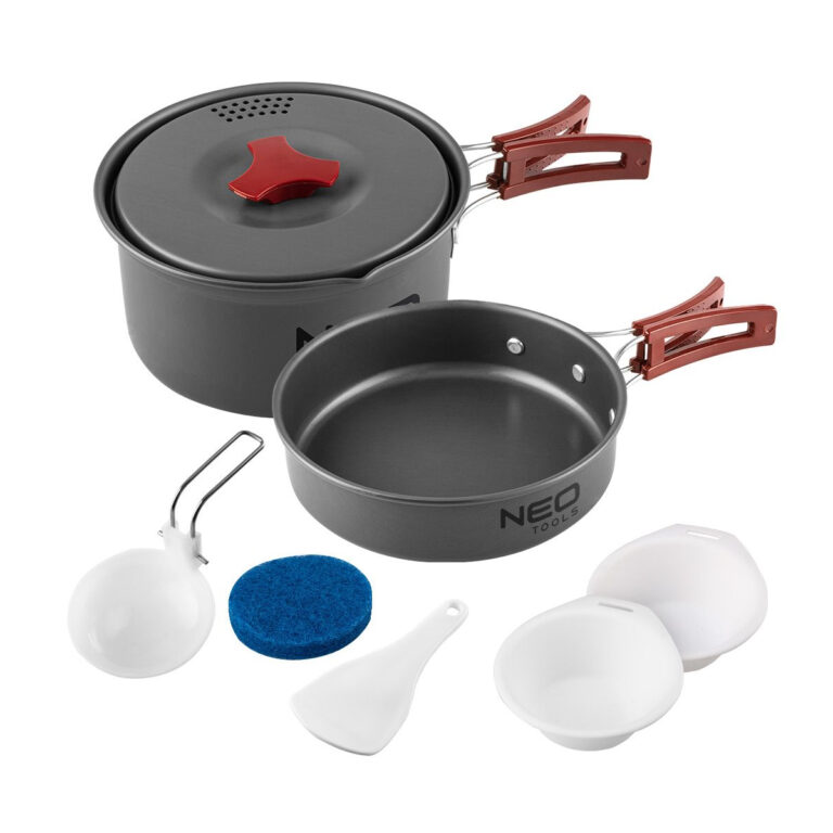 Set posuđa za kuhanje za kampovanje 7 u 1 Neo Tools 63-146
