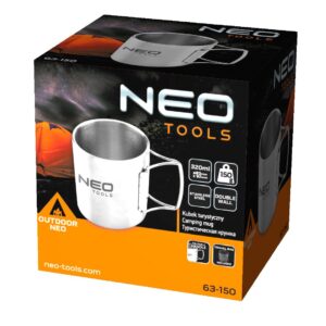Šolja za kampovanje sa sklopivom ručkom Neo Tools 63-150