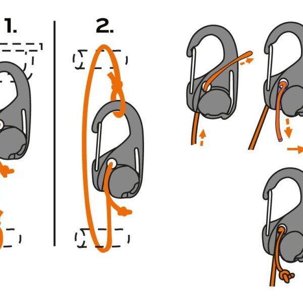Zatezač užeta - konopca i uže za kampovanje i preživljavanje Neo Tools 63-155 2.0-5.0mm