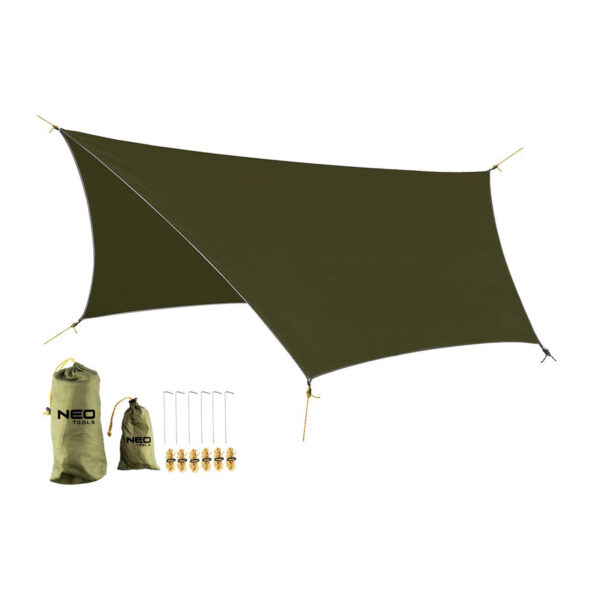 Cerada - tarp - šatorsko krilo za preživljavanje - kampovanje Neo Tools 63-180