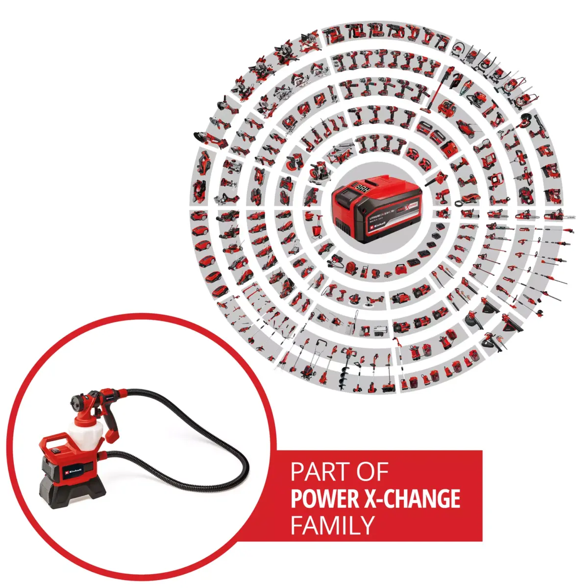 Aku pištolj za farbanje Einhell TE-SY 18/90 Li-Solo 4260040 18V 1.2L