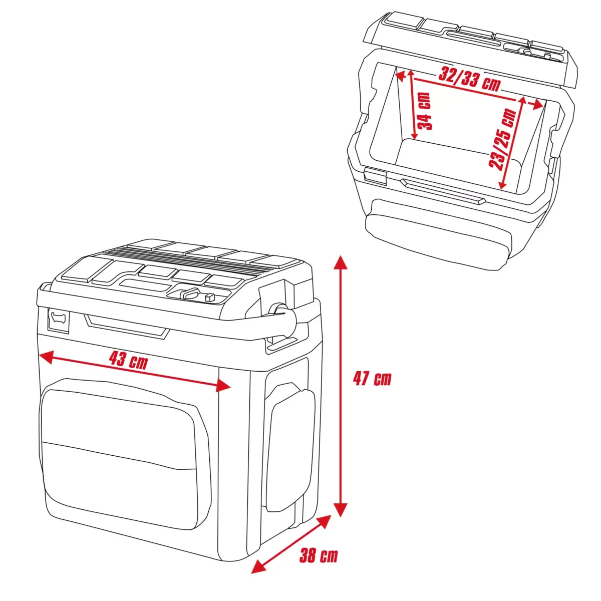 Aku prenosni frižider Einhell TE-COL 18/27 Li-Solo 2048420 18V 27L