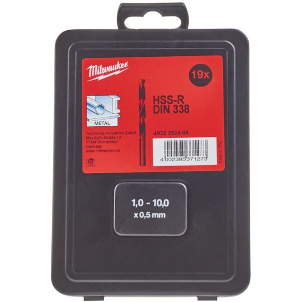 Set burgija - borera za bušilice za metal Milwaukee 4932352468 19-dijelni