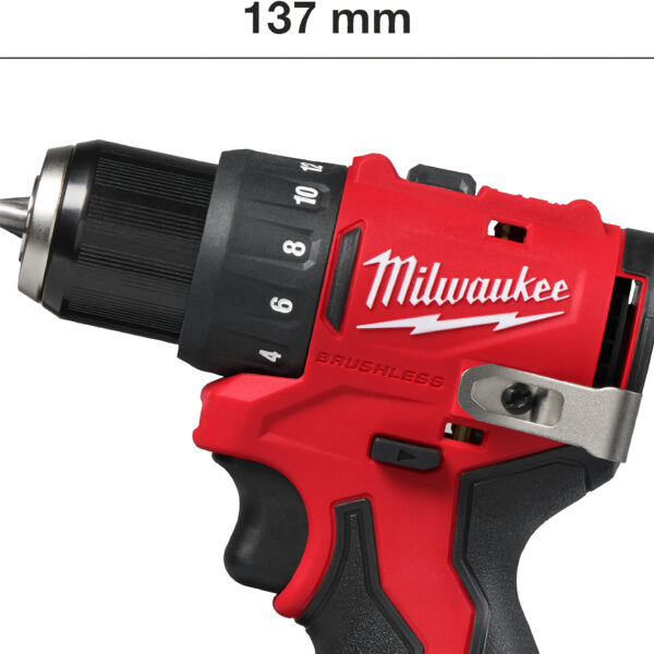 Aku bušilica - odvijač Milwaukee BLDDRC-0 M12 4933499683 12V 40Nm