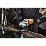 Aku ugaona - kutna brusilica AEG BEWS18-125X2-402B 4935498406 18V 125mm sa dvije 4.0Ah baterije i punjačem i dodacima