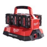 Punjač za 6 baterija Milwaukee M18PC6 4932480162 PACKOUT kompatibilan