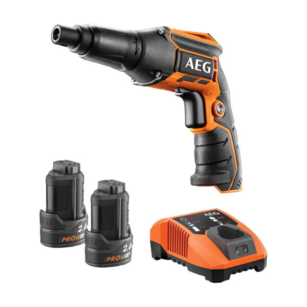 Aku odvijač za rigips - šauber AEG BTS 12C Li/2 4935459625 12V sa dvije 2.0Ah baterije i punjačem