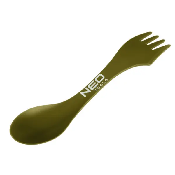 Pribor za jelo - escajg - kašika viljuška nož za kampovanje i planinarenje Neo Tools 63-168 3u1