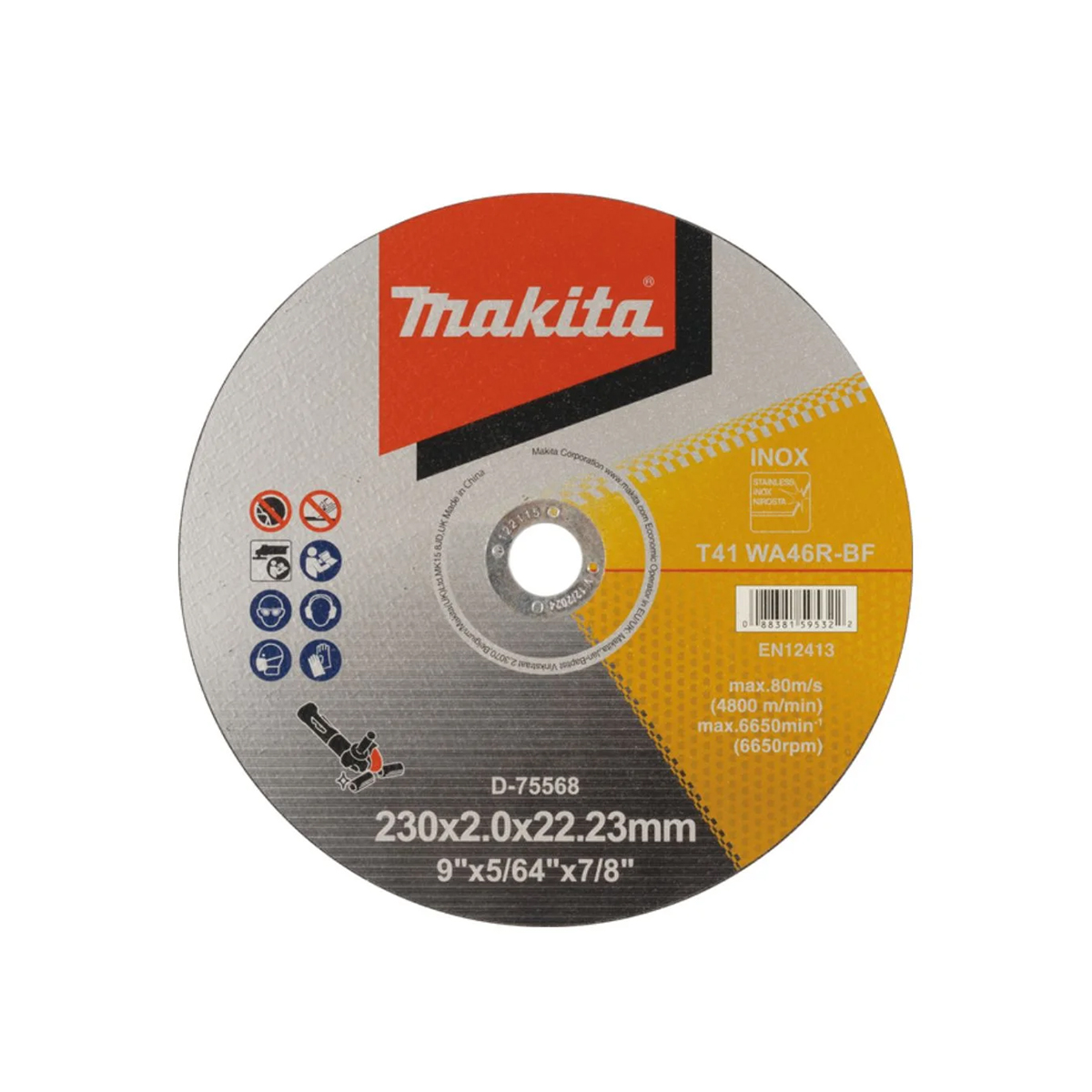 image-895.jpg Rezna ploča za brusilice Makita D-75568 230x2x22.23mm