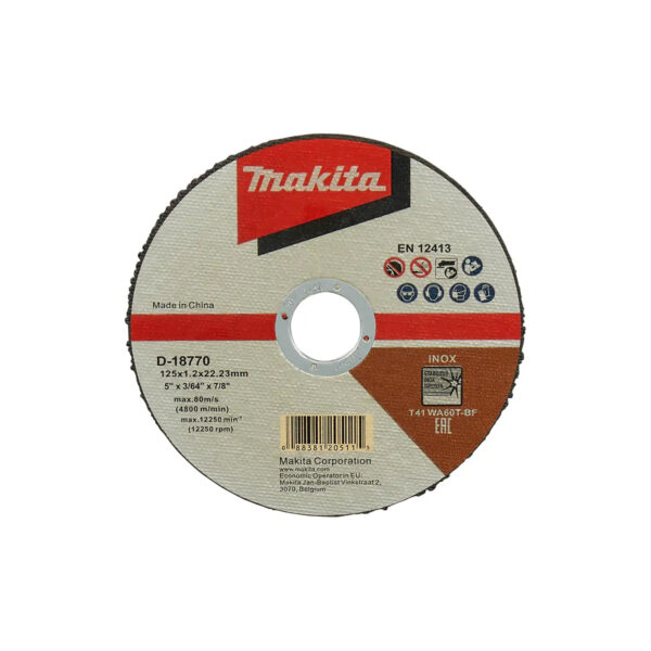 Rezna ploča za brusilice Makita D-18770 125x1.2x22.23