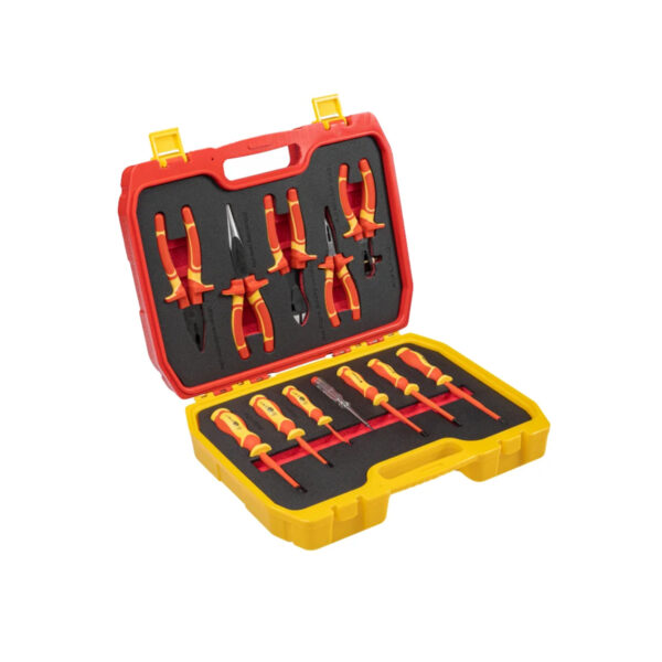 Set izoliranih alata Hoegert HT1E100 VDE 12-dijelni