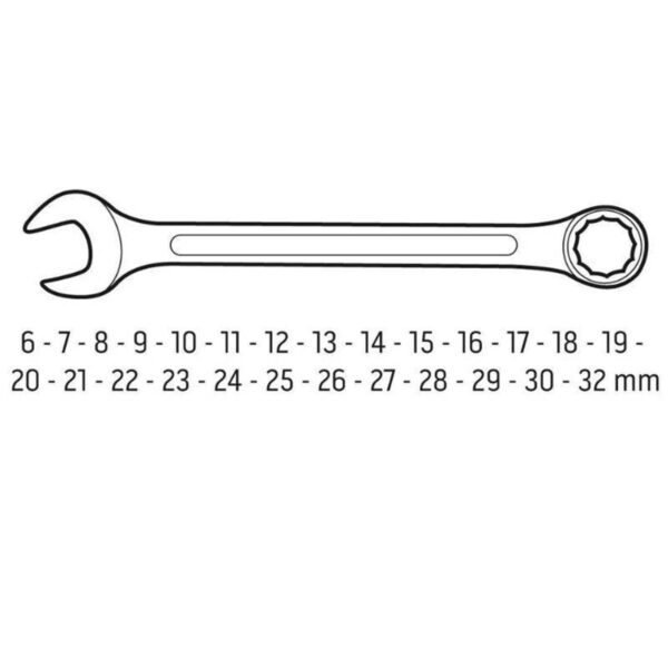 Set viljuškasto-okastih ključeva Neo Tools 09-754 6 - 32mm 26-dijelni u futroli