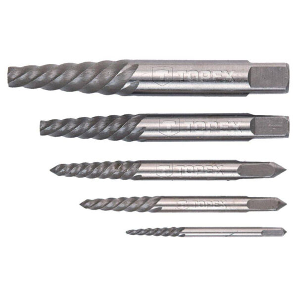 Set izvlakača polomljenih vijaka - šarafa Topex 14A110 5-dijelni