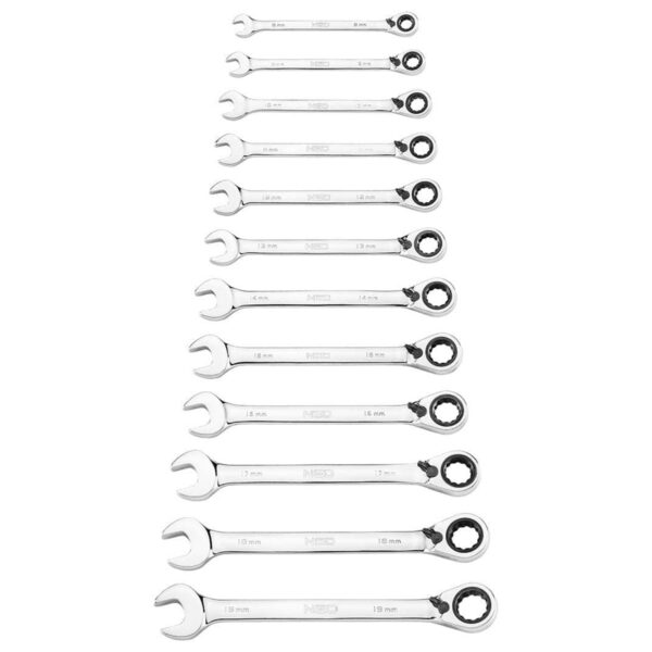 Set viljuškasto-okastih ključeva sa račnom Neo Tools 09-345 8 - 19mm 12-dijelni u futroli