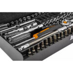 Set nasadnih ključeva sa račnom Neo Tools 10-008 63-dijelni 1/4"