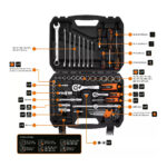 Set ručnih alata Neo Tools 10-206 100-dijelni u koferu