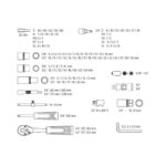 Set nasadnih ključeva Neo Tools 10-212 1/2" 1/4" 108-dijelni sa dodacima u koferu
