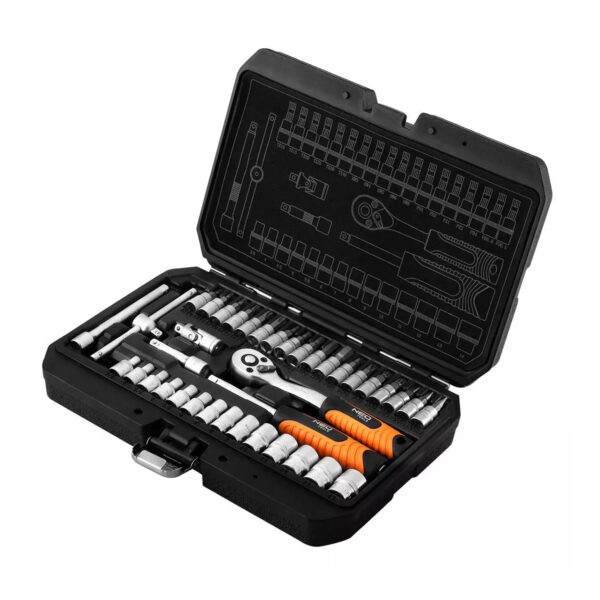Set nasadnih ključeva Neo Tools 10-232 1/4" 38-dijelni sa dodacima u koferu