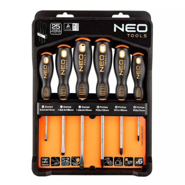 Set izvijača - šarafcigera Neo Tools 04-213 6-dijelni