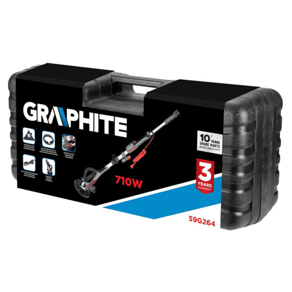 Električna brusilica za zidove - žirafa Graphite 59G264 710W 215mm