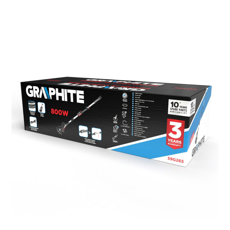 Električna brusilica za zidove - žirafa Graphite 59G265 800W 215mm