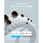 USB-C na USB-C kabl Anker Zolo A8060H11 1m 240W crni