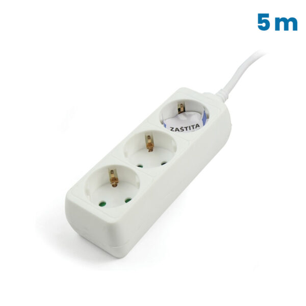 Produžni kabal Protech 02PRK0010 5m 3x1.5mm2 3 utičnice