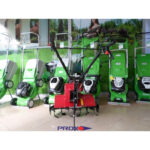 Benzinska freza - kopačica HONDA FG 320 5.5KS 85cm sa metalnim točkovima i plugom za brazdanje