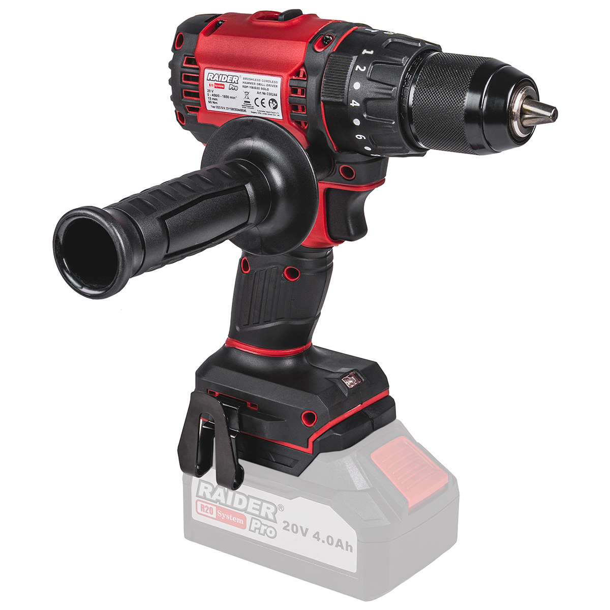 Aku udarna bušilica Raider RDP-YBID20 030244 20V 60Nm