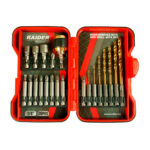 Set pribora za bušilice - bitovi i burgije-boreri Raider 157797 1/4" 20-dijelni