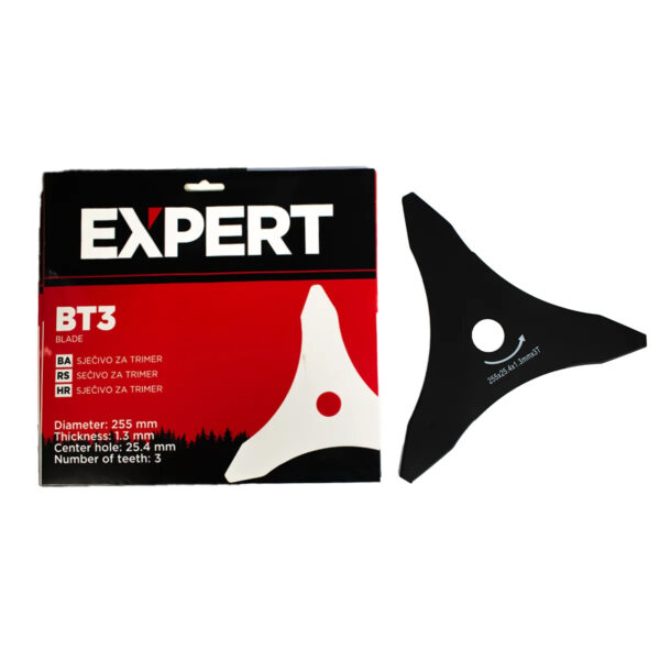Trokraki nož za trimere Expert BT3 255x25.4x1.3mm 3 zuba