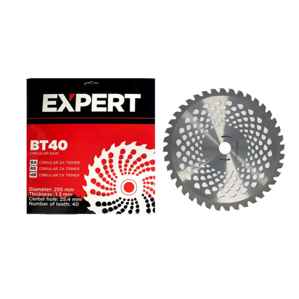 Trokraki nož za trimere Expert BT40 255x25.4x1.3mm 40 zuba