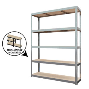 Metalna polica Metalkas 170131120 875kg 5 polica