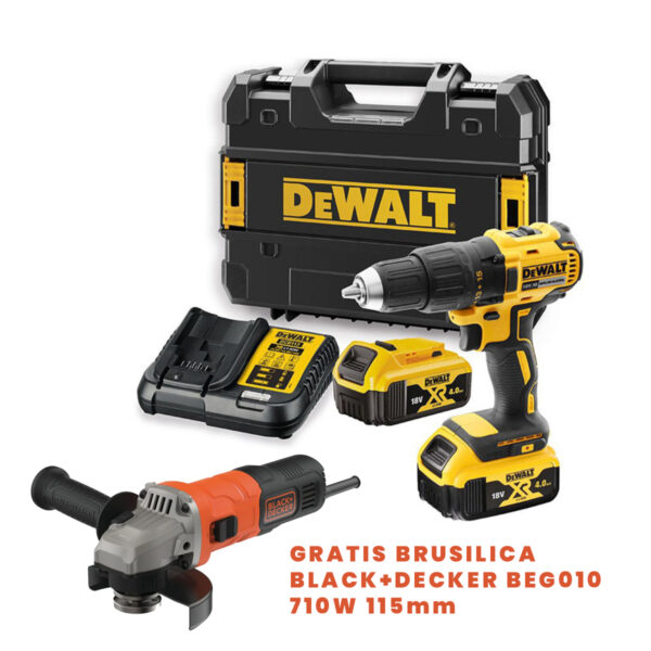 Aku bušilica - odvijač DeWalt DCD777M2T sa dvije 4Ah baterije i punjačem u TSTAK koferu