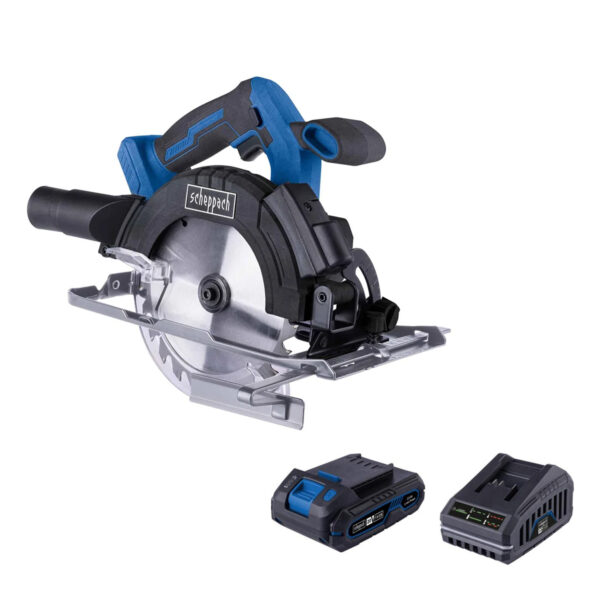 Aku ručna kružna pila - cirkular Scheppach C-HCS165-XS2 20V IXES 165mm sa baterijom 2.0Ah i punjačem 2.4A