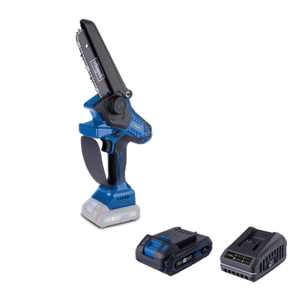 Aku pila - motorka - ručna Scheppach BC-PS150-XS2 20V IXES Brushless 15cm sa baterijom 2.0Ah i punjačem 2.4A