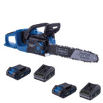 Aku pila - motorka za drvo Scheppach BC-CS355Duo-XS2 2x20V IXES Brushless 36.5cm sa 2 baterije 2.0Ah i 2 punjača 2.4A