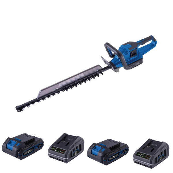 Aku škare-makaze za živu ogradu - živicu Scheppach BC-HT720-XS2 2x20V IXES Brushless 65cm sa 2 baterije 2.0Ah i 2 punjača 2.4A