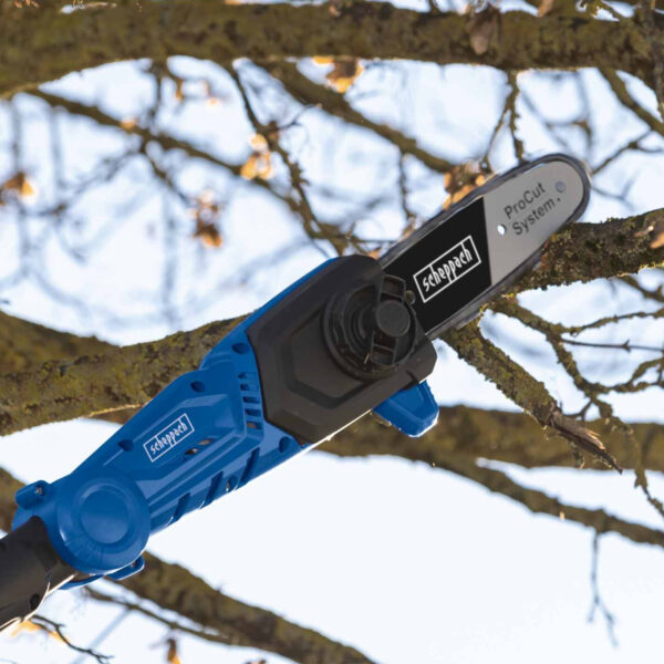 Aku višenamjenski-multifunkcijski vrtni alat 2u1 Scheppach C-PHTS410-XS4 20V IXES sa baterijom 4.0Ah i punjačem 2.4A