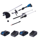 Aku višenamjenski-multifunkcijski trimer Scheppach BC-MFH400-XS2 2x20V IXES Brushless sa 2 baterije 2.0Ah i 2 punjača 2.4A