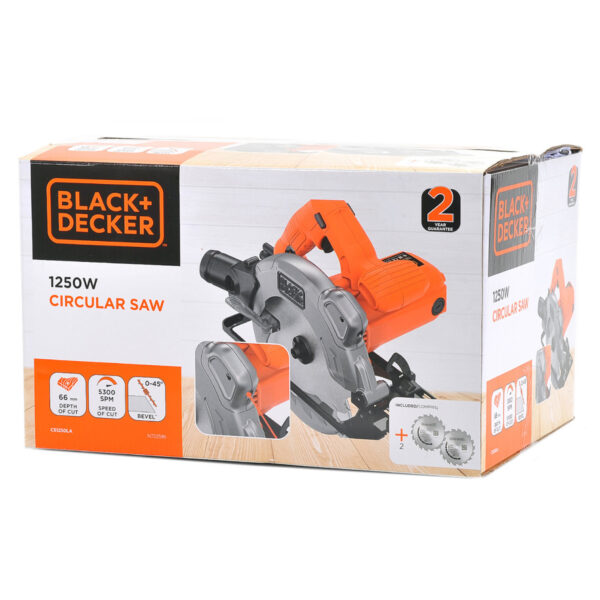 Električna ručna kružna pila - cirkular Black+Decker CS1250LA 1250W 190mm sa laserom