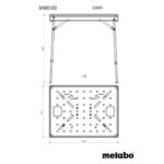 Sklopivi radni sto Metabo MWB 100 626991000 710x960mm 120kg