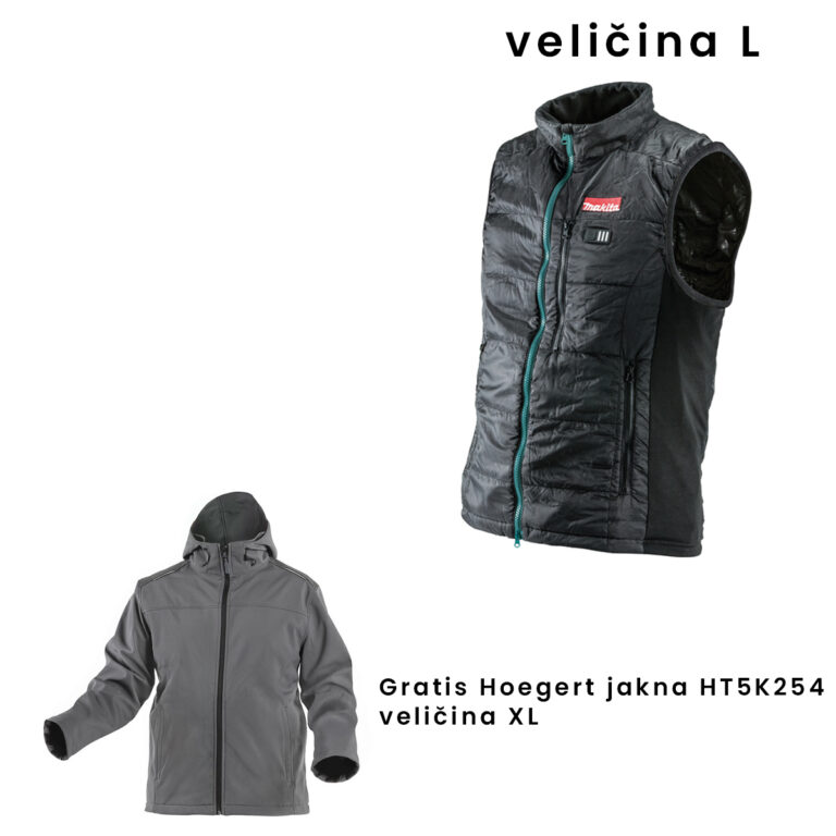 Aku prsluk s grijanjem Makita DCV200ZL veličina-L 14.4-18V