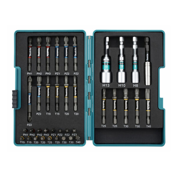 Aku udarni odvijač Makita DTD173ZJX2 18V 1/4" 180Nm sa setom bitova u koferu