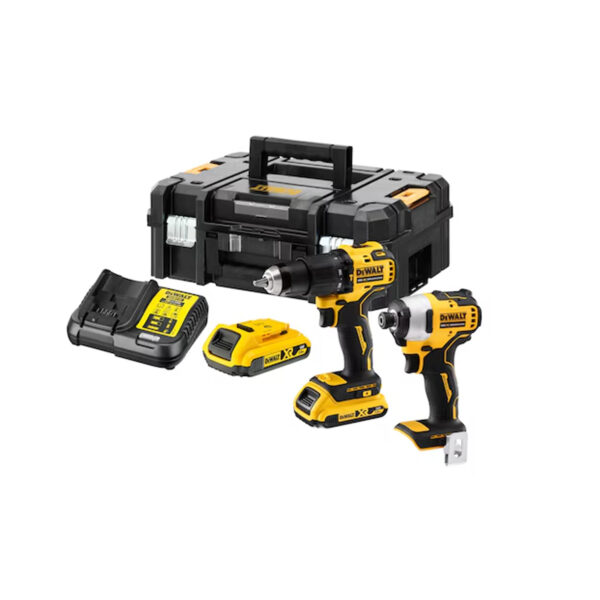 Aku set - udarna bušilica i udarni odvijač DeWalt DCK2062D2T 18V sa 2 baterije 2.0Ah u koferu