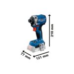 Aku udarni odvijač Bosch PRO GDR 18V-215 06019N2022 18V 1/4" 215Nm sa 2 baterije 2.0Ah i punjačem u koferu