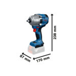 Aku udarni odvijač Bosch PRO GDS 18V-780 06019P4021 18V 1/2" 780Nm sa 2 baterije 5.0Ah i punjačem u koferu