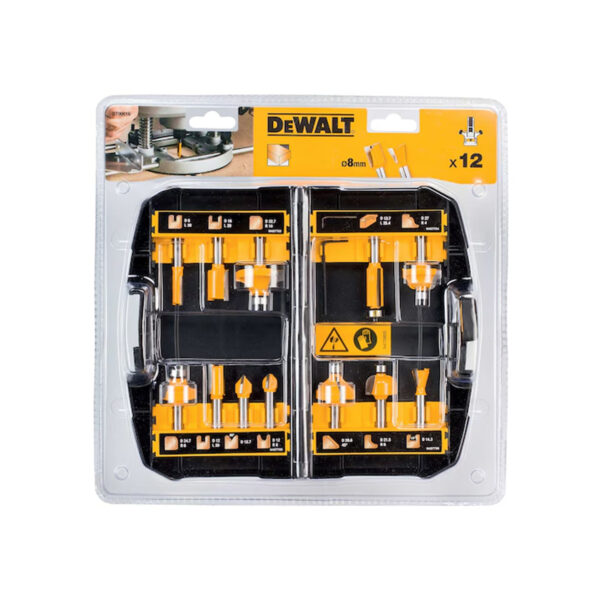 Set nastavaka za glodalice DeWalt DT90016 12-dijelni